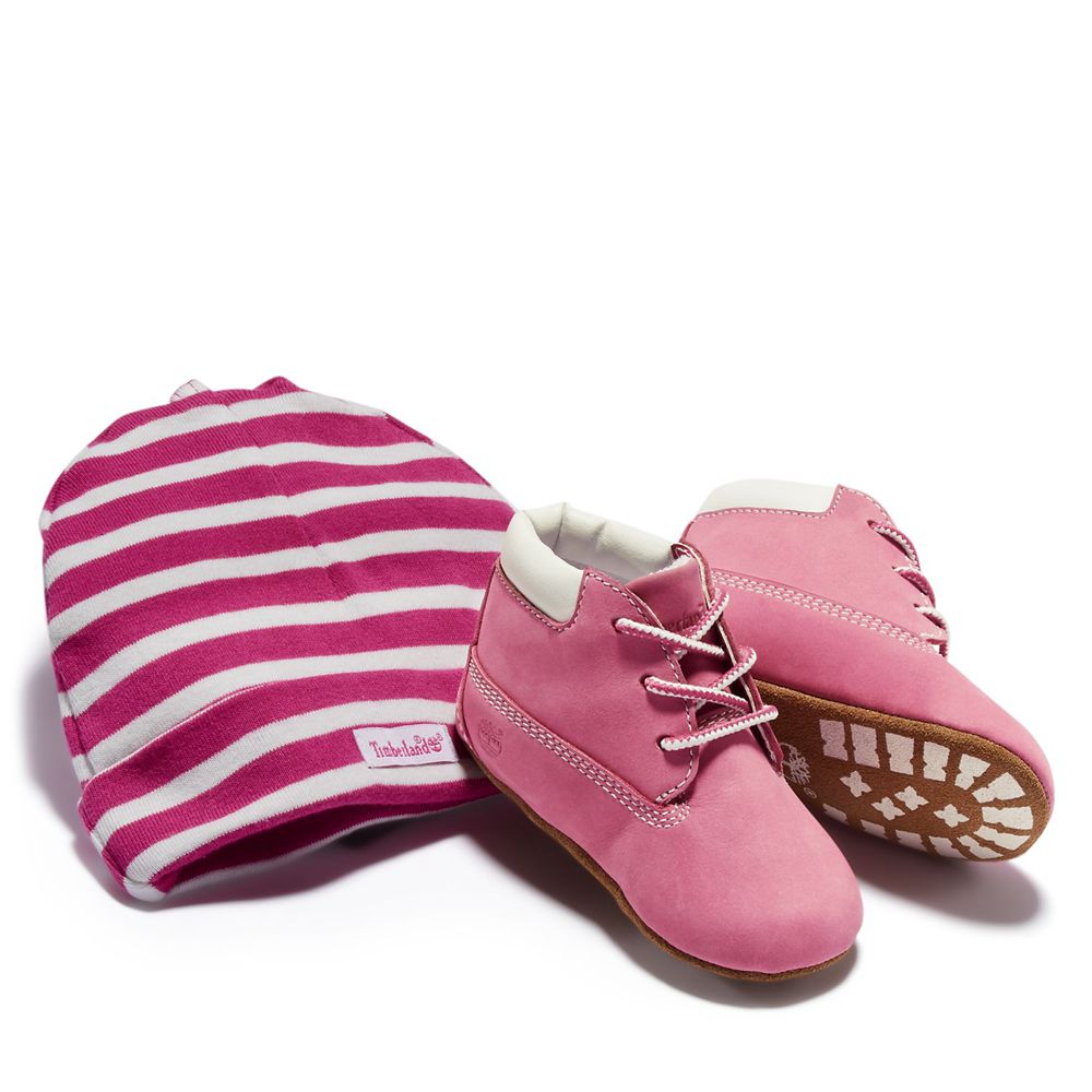 Tênis Crianças - Timberland Infant Crib Booties/Cap Set - DJWHP8754 - Rosa